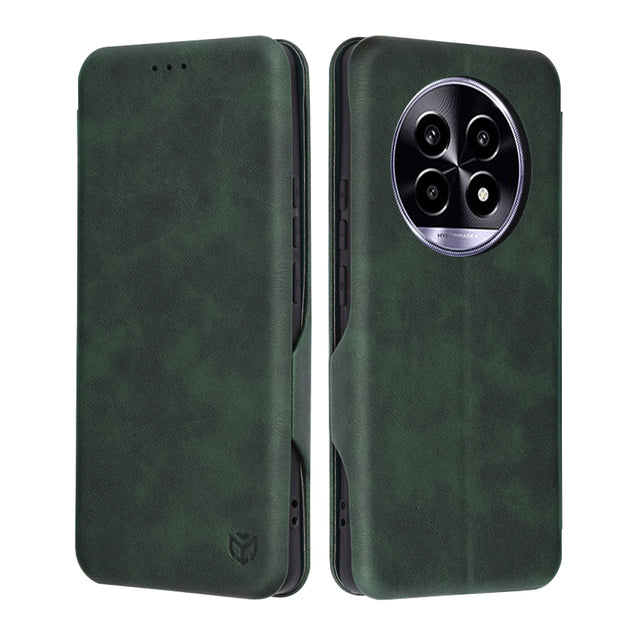 Husa de protectie Techsuit Safe Wallet Plus compatibil cu Realme 13 Pro / 13 Pro+, Verde