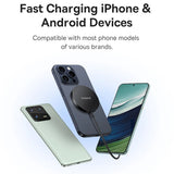 Incarcator Baseus Magnetic Wireless Simple Mini4 Air (P10278200S11-00), Fast Charging, Cable Type-C, Qi2, 15W, Frost Silver