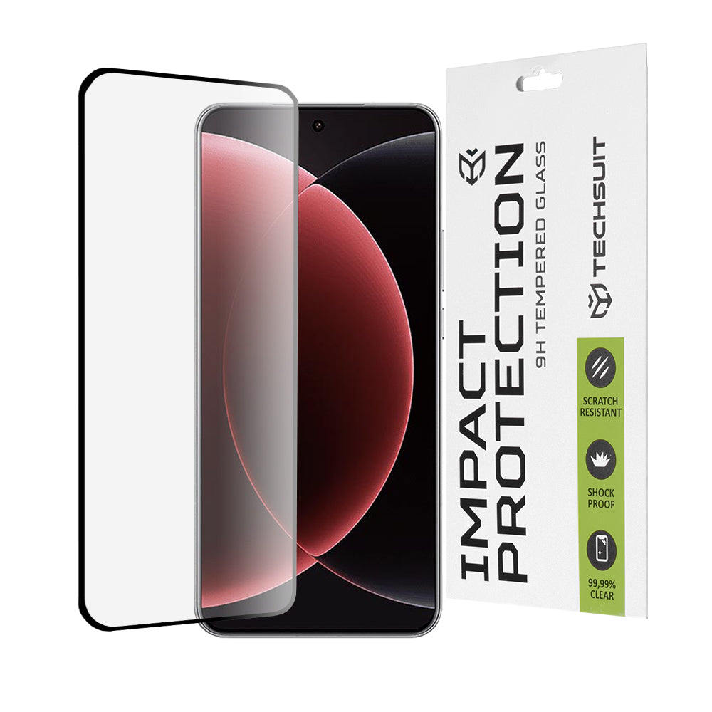 Folie de protectie Techsuit 111D Full Cover / Full Glue Glass / 3D Curved Screen compatibil cu Xiaomi 15 Ultra, Negru