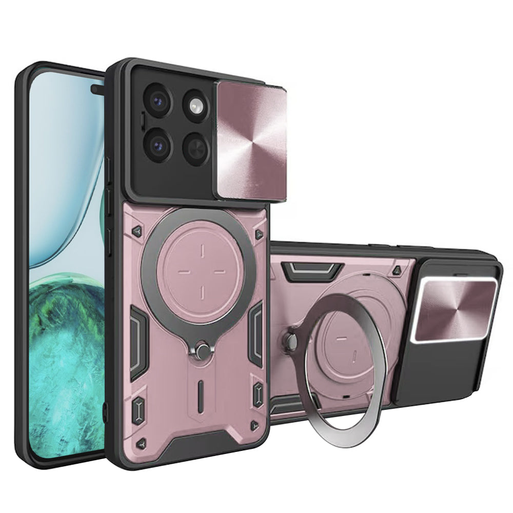 Husa de protectie Techsuit CamGuard Pro compatibil cu Honor X8c, Roz Auriu