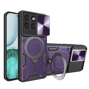 Husa de protectie Techsuit CamGuard Pro compatibil cu Honor X8c, Mov