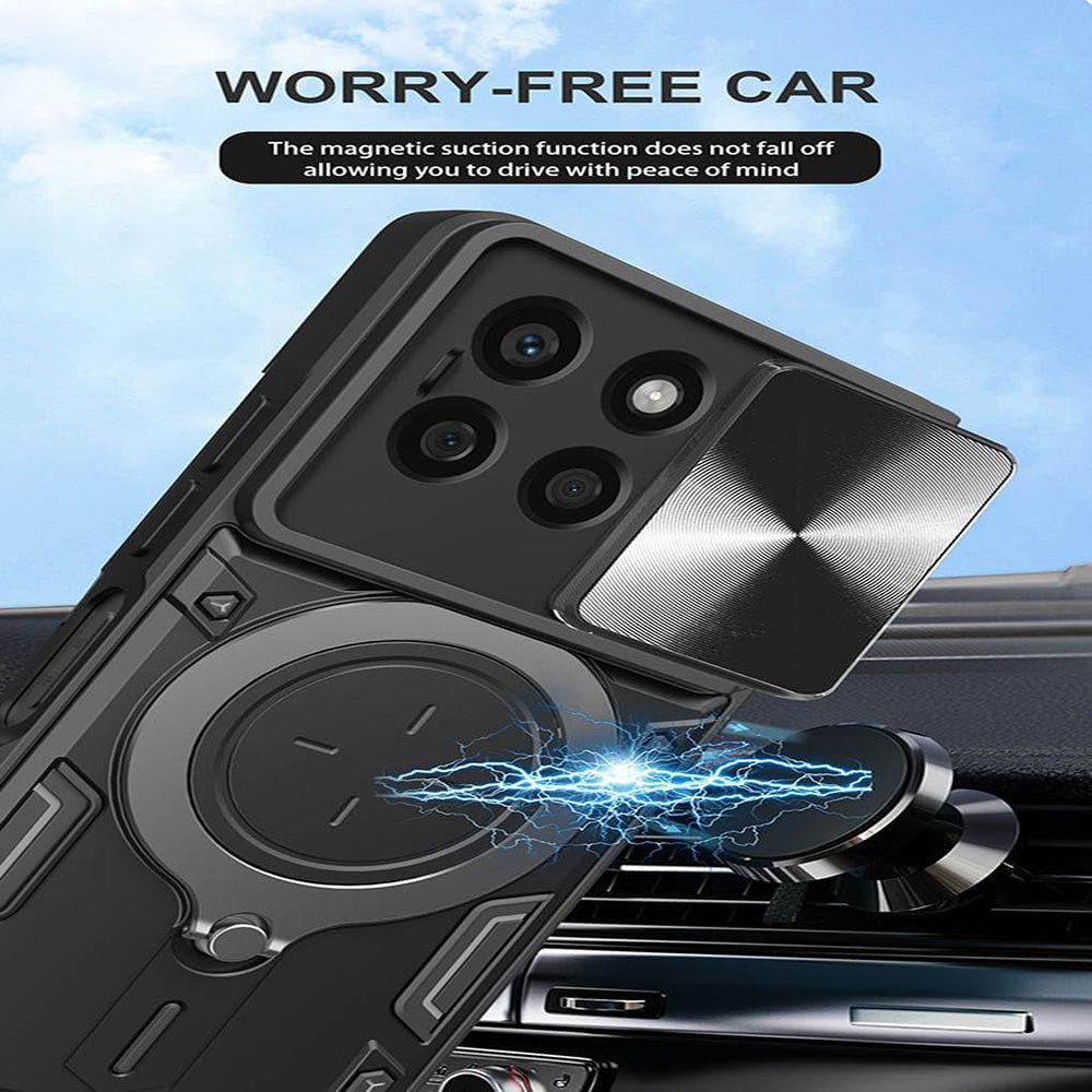 Husa de protectie Techsuit CamGuard Pro compatibil cu Honor X8c, Albastru