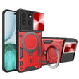 Husa de protectie Techsuit CamGuard Pro compatibil cu Honor X8c, Rosu