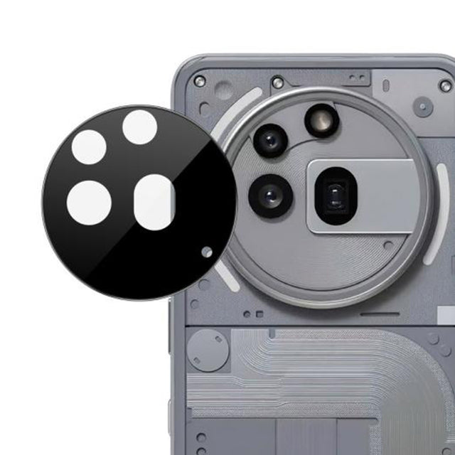 Folie de protectie Techsuit Full Camera Glass compatibil cu Nothing Phone (3a) Pro, Negru