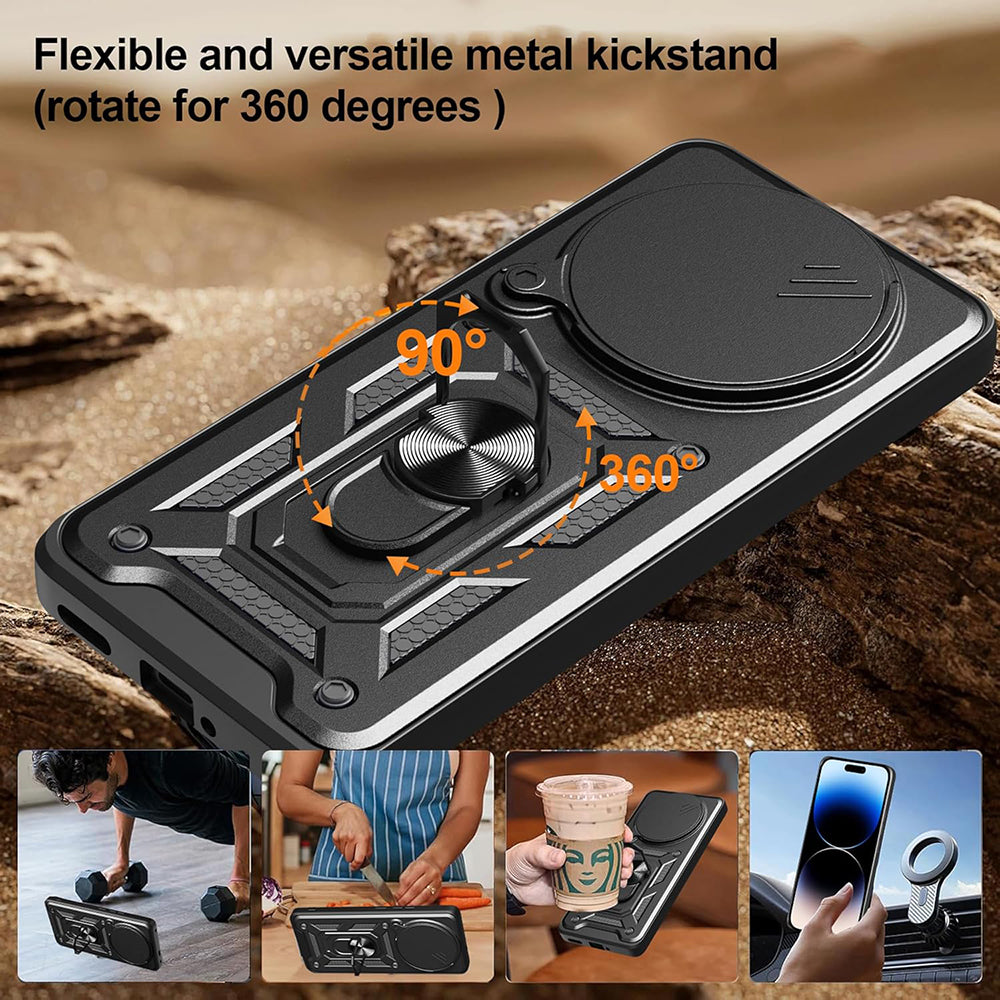 Husa de protectie Techsuit CamShield Series compatibil cu Honor X9c Smart, Negru