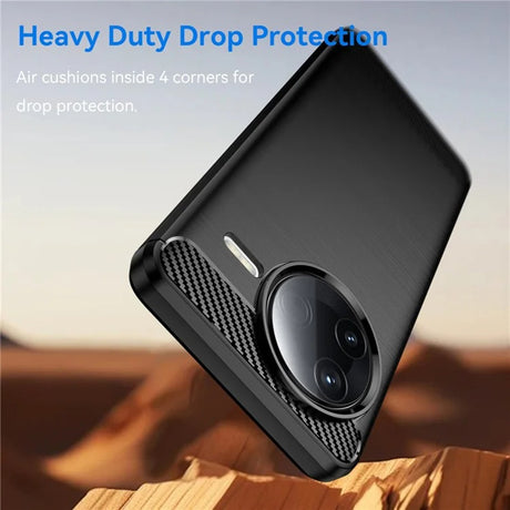 Husa de protectie Techsuit Carbon Silicone compatibil cu Xiaomi Poco F7 Ultra, Negru