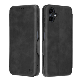 Husa de protectie Techsuit Safe Wallet Plus compatibil cu Samsung Galaxy A06, Negru
