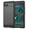 Husa de protectie Techsuit Carbon Silicone compatibil cu Google Pixel 6a, Negru