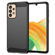 Husa de protectie Techsuit Carbon Silicone compatibil cu Samsung Galaxy A33 5G, Negru