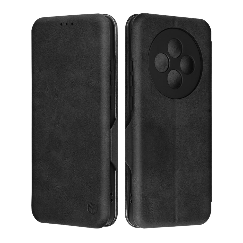 Husa de protectie Techsuit Safe Wallet Plus compatibil cu Oppo Reno12 F 4G / Reno12 F 5G / Reno12 FS 4G / Reno12 FS 5G, Negru