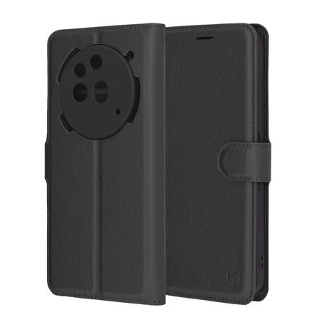 Husa de protectie Techsuit Leather Folio compatibil cu Nothing Phone (3a) Pro, Negru