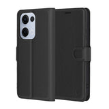Husa de protectie Techsuit Leather Folio compatibil cu Oppo Reno13, Negru