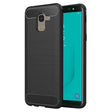 Husa de protectie Techsuit Carbon Silicone compatibil cu Samsung Galaxy J6 2018, Negru