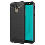 Husa de protectie Techsuit Carbon Silicone compatibil cu Samsung Galaxy J6 2018, Negru