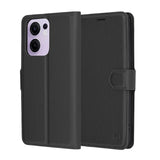 Husa de protectie Techsuit Leather Folio compatibil cu Oppo Reno13 F 4G / Reno13 F 5G / Reno13 FS 5G, Negru