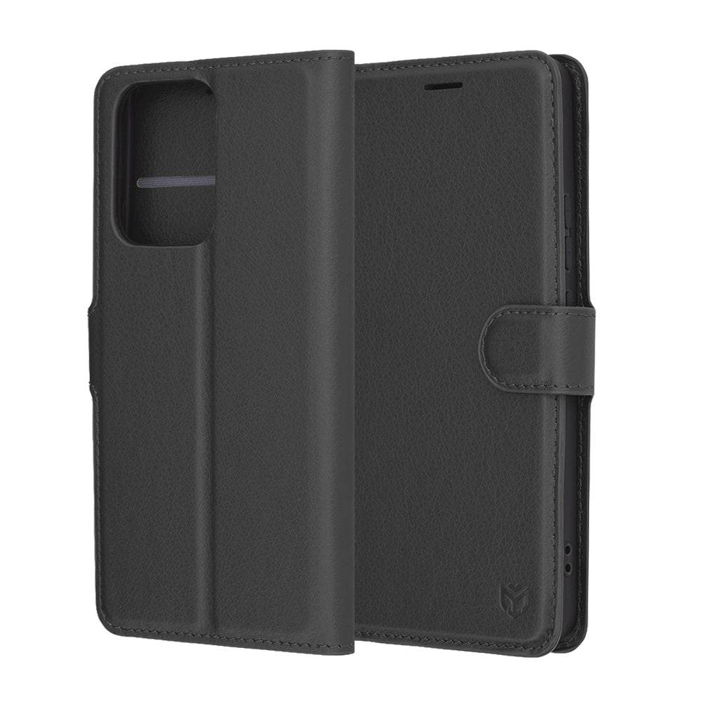 Husa de protectie Techsuit Leather Folio compatibil cu Oppo Reno13 F 4G / Reno13 F 5G / Reno13 FS 5G, Negru