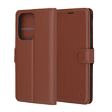 Husa de protectie Techsuit Leather Folio compatibil cu Oppo Reno13 Pro, Maro