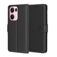 Husa de protectie Techsuit Leather Folio compatibil cu Oppo Reno13 Pro, Negru
