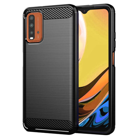 Husa de protectie Techsuit Carbon Silicone compatibil cu Xiaomi Redmi 9T / Redmi 9 Power, Negru
