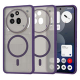 Husa de protectie Techsuit HaloFrost MagSafe Series compatibil cu Nothing Phone (3a) Pro, Mov Inchis