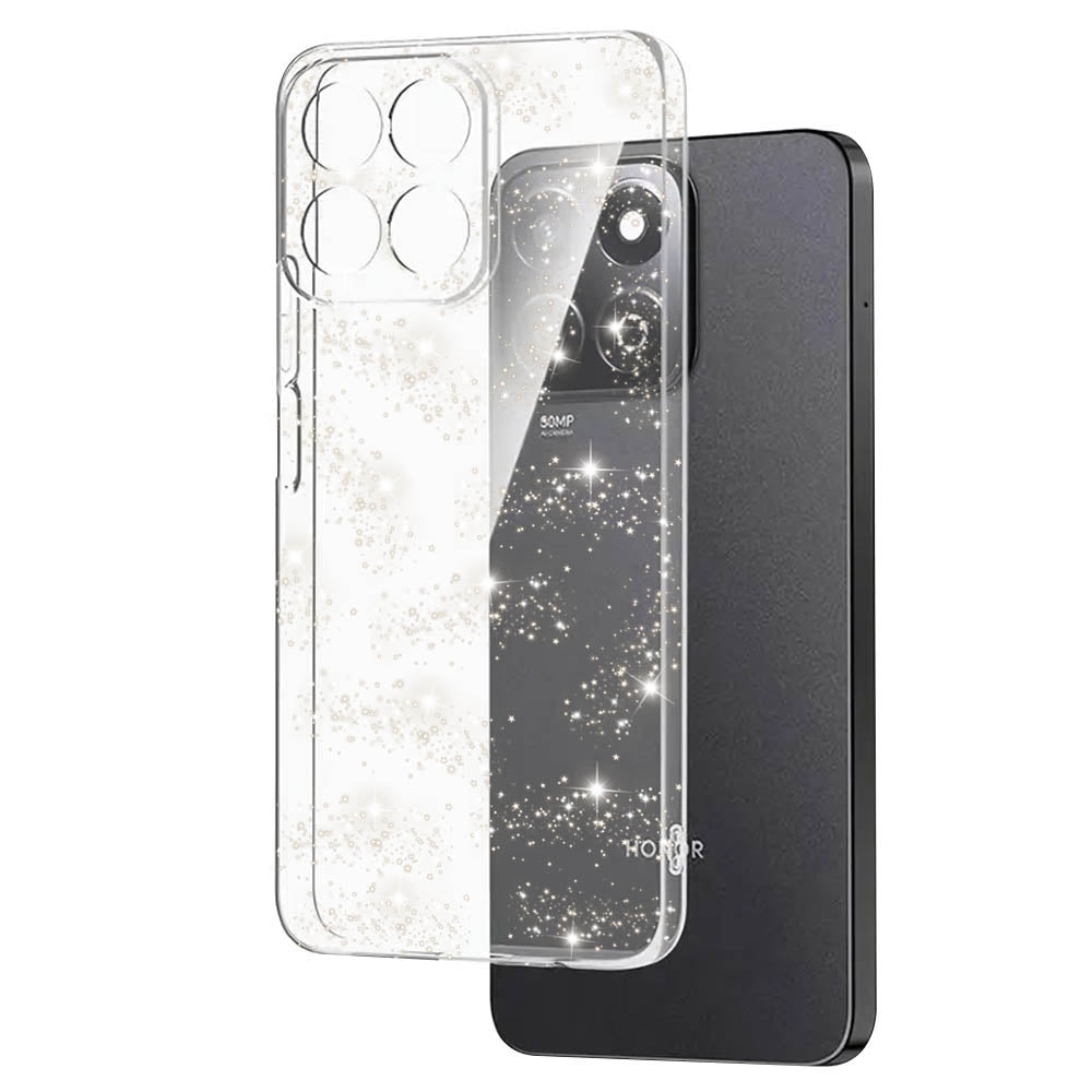 Husa de protectie Techsuit SparkleSkin Series compatibil cu Honor X8c, Transparent