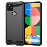 Husa de protectie Techsuit Carbon Silicone compatibil cu Google Pixel 5, Negru