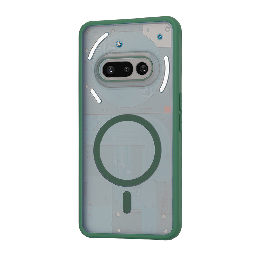 Husa de protectie Techsuit HaloFrost MagSafe Series compatibil cu Nothing Phone (3a), Bleumarin Green