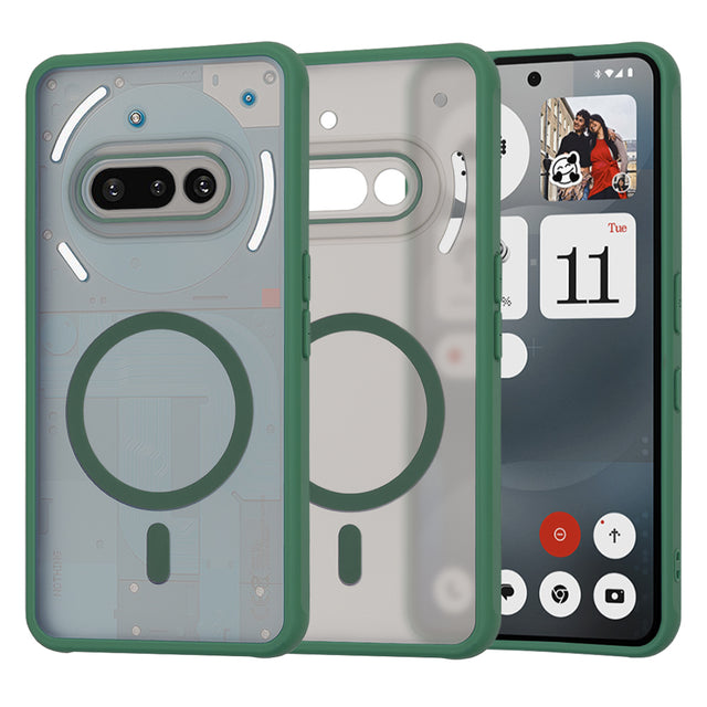 Husa de protectie Techsuit HaloFrost MagSafe Series compatibil cu Nothing Phone (3a), Bleumarin Green