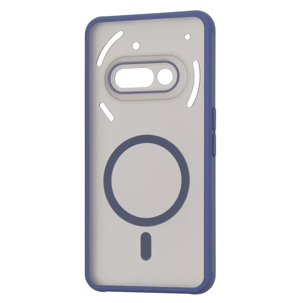 Husa de protectie Techsuit HaloFrost MagSafe Series compatibil cu Nothing Phone (3a), Albastru Inchis