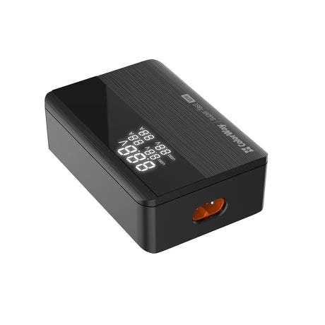 Gadget ColorWay Charger Cable Adapter (CW-CHS041PD-BK), 2xUSB QC, 2xType-C PD3.0 PPS, Huawei FCP, VOOC, 100W, LED Display, Negru