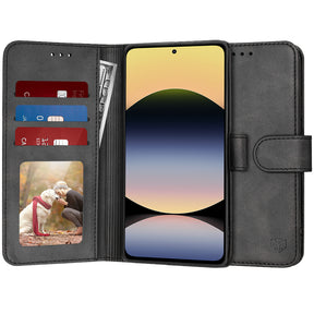 Husa de protectie Techsuit Diary Book compatibil cu Xiaomi Redmi Note 14 4G (Regional), Negru
