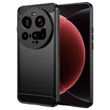 Husa de protectie Techsuit Carbon Silicone compatibil cu Xiaomi 15 Ultra, Negru