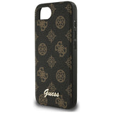 Husa de protectie Guess Peony Script MagSafe (GUHMPSE4PGPYSK) compatibil cu iPhone 16e / iPhone 17e, Negru