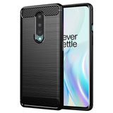 Husa de protectie Techsuit Carbon Silicone compatibil cu OnePlus 8, Negru