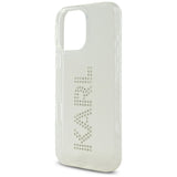 Husa de protectie Karl Lagerfeld IML Rhinestones (KLHCP16LHKLSTDCT) compatibil cu iPhone 16 Pro, Transparent Logo