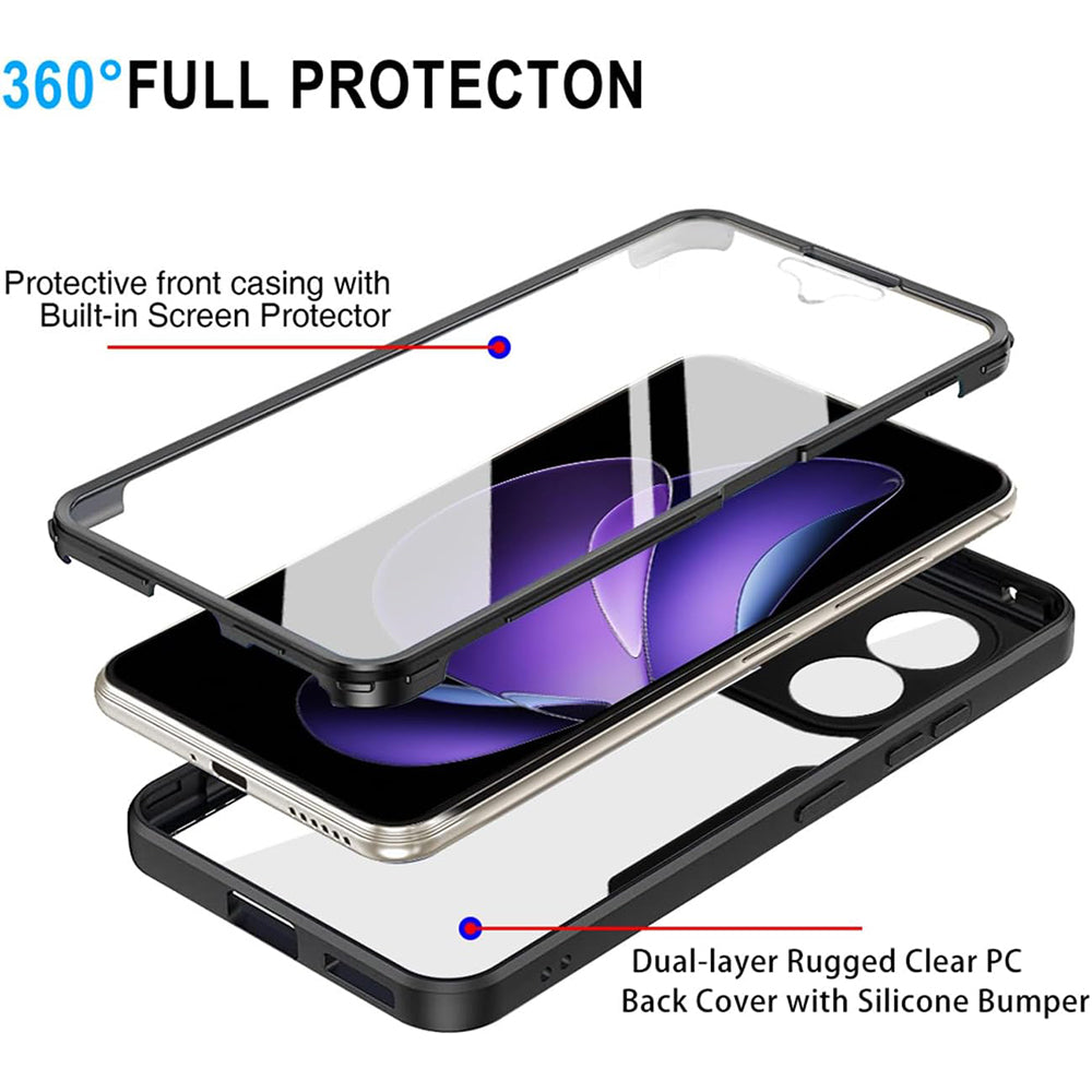 Folie de protectie Techsuit ColorVerse 360 Series + compatibil cu Oppo Reno13 F 4G / Reno13 F 5G / Reno13 FS 5G, Roz