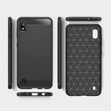 Husa de protectie Techsuit Carbon Silicone compatibil cu Samsung Galaxy A10 / M10, Negru