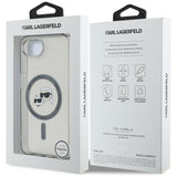 Husa de protectie Karl Lagerfeld IML MagSafe (KLHMPSE4HLSKCK) compatibil cu iPhone 16e / iPhone 17e, Metal Karl&Choupette Head