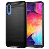 Husa de protectie Techsuit Carbon Silicone compatibil cu Samsung Galaxy A30s / A50 / A50s, Negru