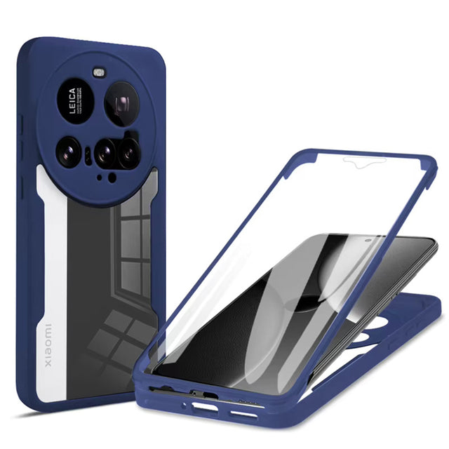 Folie de protectie Techsuit ColorVerse 360 Series + compatibil cu Xiaomi 15 Ultra, Albastru