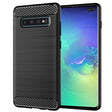 Husa de protectie Techsuit Carbon Silicone compatibil cu Samsung Galaxy S10 Plus, Negru
