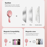 Suport ESR Suction Phone HaloLock (2K6500101), Hands-Free Mirror Phone Stand, Magnetic, 360° Rotation Ring, Roz
