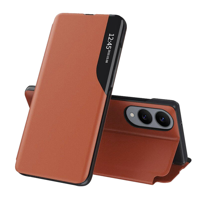 Husa de protectie Techsuit eFold Series compatibil cu Samsung Galaxy S25 Edge, Portocaliu