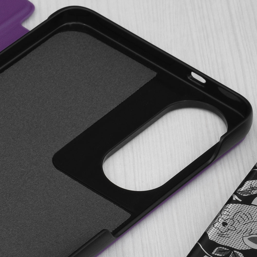 Husa de protectie Techsuit eFold Series compatibil cu Samsung Galaxy S25 Edge, Mov