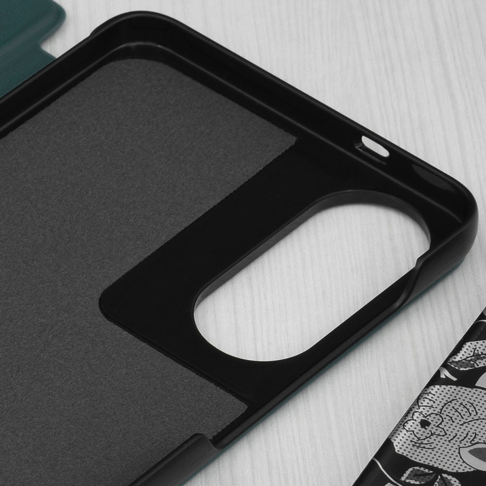 Husa de protectie Techsuit eFold Series compatibil cu Samsung Galaxy S25 Edge, Verde Inchis
