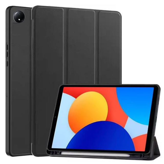 Husa de protectie tableta Techsuit Flex Trifold (with Pencil Holder) compatibil cu Xiaomi Redmi Pad SE 4G 8.7", Negru