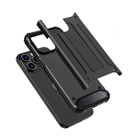 Husa de protectie Techsuit Hybrid Armor compatibil cu Xiaomi Redmi Note 14 4G (Standard), Negru