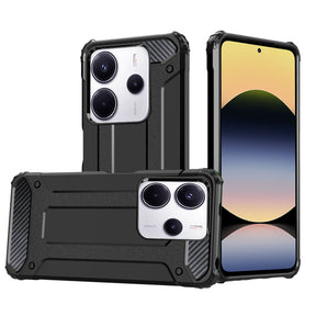 Husa de protectie Techsuit Hybrid Armor compatibil cu Xiaomi Redmi Note 14 4G (Standard), Negru