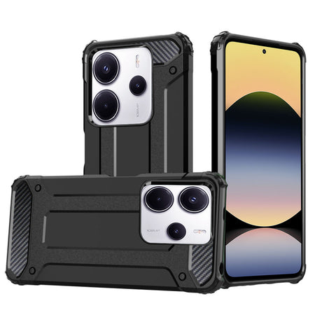 Husa de protectie Techsuit Hybrid Armor compatibil cu Xiaomi Redmi Note 14 4G (Regional), Negru