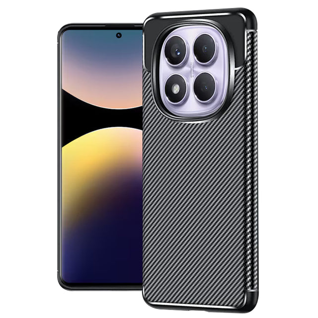 Husa de protectie Techsuit CarbonFiber compatibil cu Xiaomi Redmi Note 14 Pro 4G, Negru